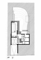 Vila Průhonice, půdorys 1PP, Aulík Fišer architekti