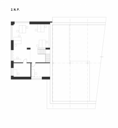 3+1 architekti, TRANSCO Děčín, rekonstrukce, půdorys 2. NP – foto