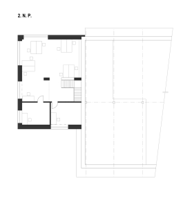 3+1 architekti, TRANSCO Děčín, rekonstrukce, půdorys 2. NP – foto