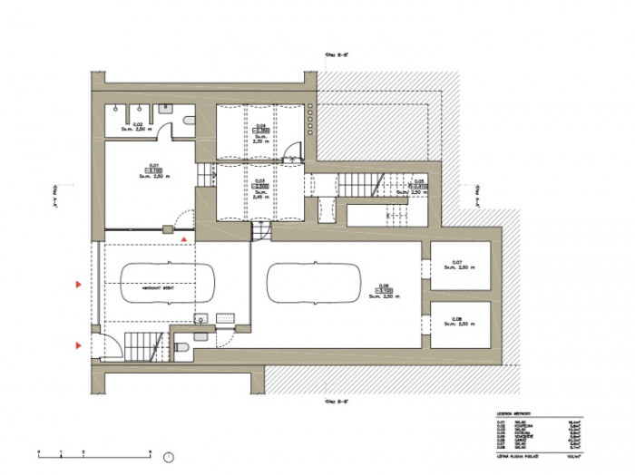 Pražská kancelář, Studio RAKETOPLÁN, půdorys 1PP
