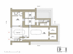 Pražská kancelář, Studio RAKETOPLÁN, půdorys 1PP