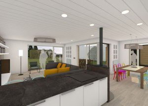 Pasivní rodinný dům, Irena Truhlářová, ARCHCON - vizualizace