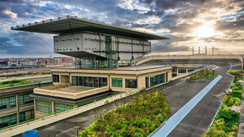 Konverze továrny Fiat Lingotto od Renza Piana