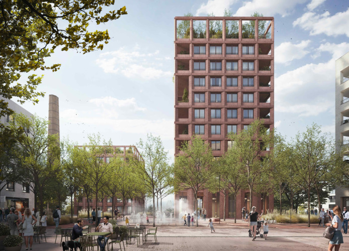 Společnost Skanska staví novou čtvrť Modřanský cukrovar podle návrhu studia Chybik+Kristof