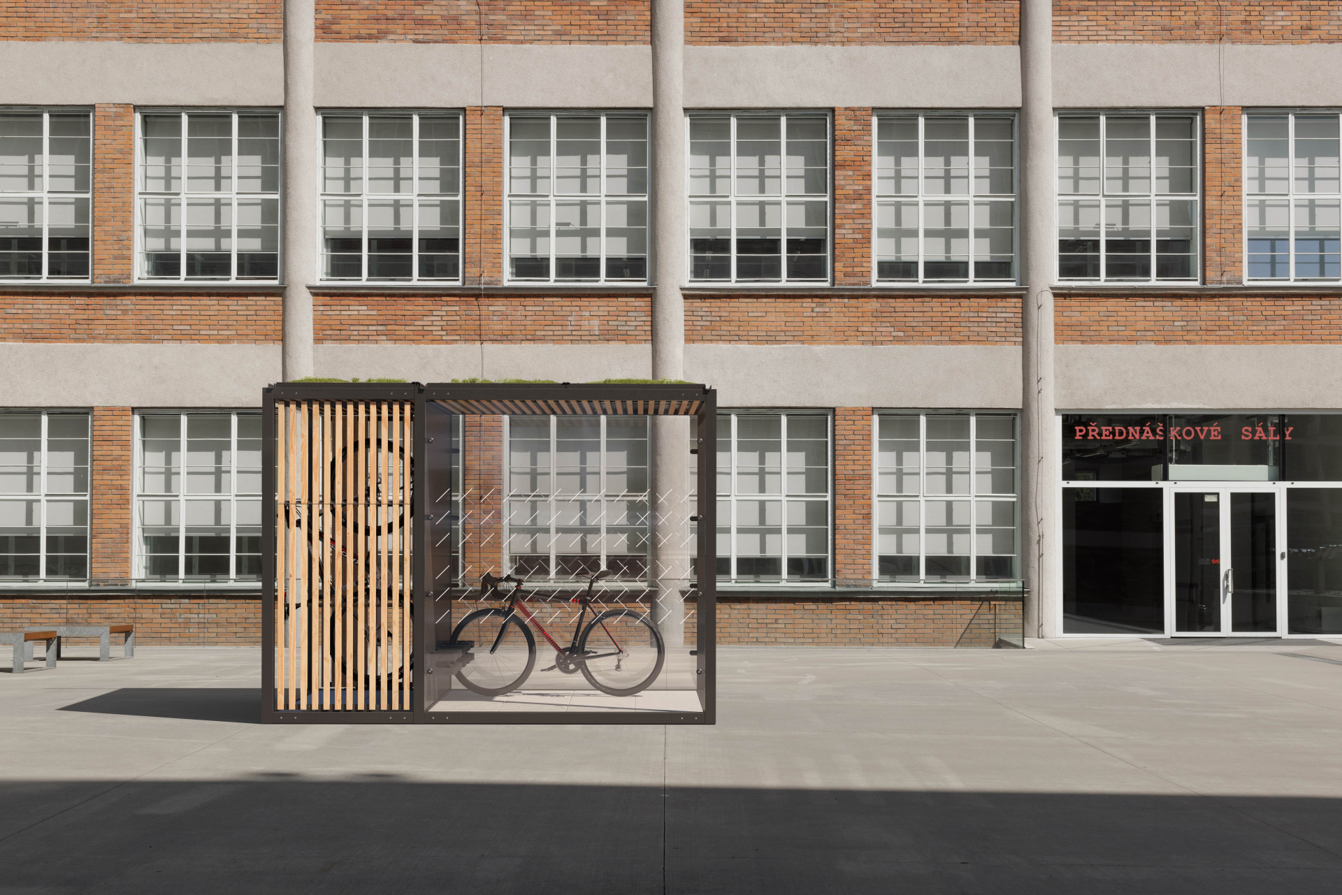 Modulární systém řady Y od Egoé posunuje dosavadní hranice využití venkovního prostoru. (na obrázku řada Bike)