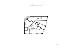 Bytový dům s lofty a bleskem v Brně, Chybik + Kristof Architects & Urban Designers, půdorys 3. patro