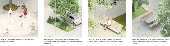 Úprava veřejného prostoru v okolí „Galerie cti“ U Koruny v Hradci Králové od collcoll