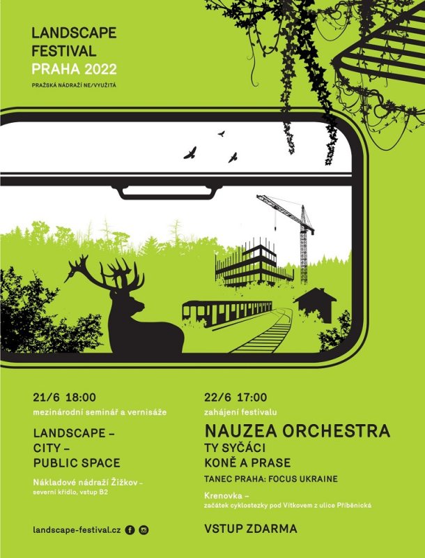 Landscape festival se tentokrát zaměří na pražská nádraží