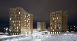 MDH Arkitekter SA, Masu planning, dřevěné věže Moholt 50|50, foto