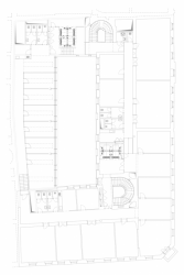 DAM architekti, kancelářská budova Jindřišská 16, půdorys typického podlaží, nový stav – foto