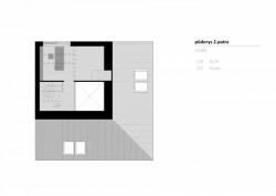 Chata Nové Hamry, NEW HOW architekti / David Zámečník, půdorys 3NP