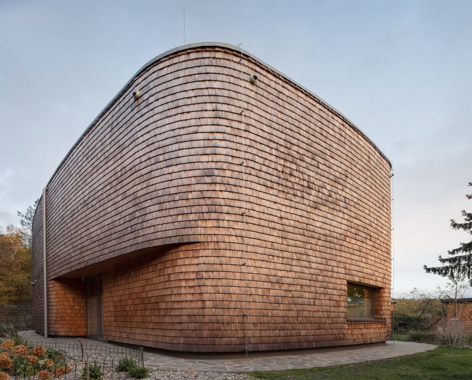 Mimosa Architekti, šindelový dům v Dobříši, foto
