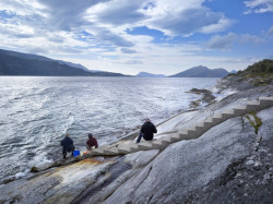 Nordplan AS, LANDSKAPSFABRIKKEN, Odpočívadlo Hellåga. Lokace: NTR, Helgelandskysten 2004 - foto