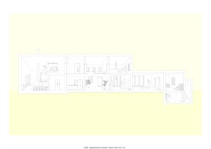 Axonometrie (Rodinný dům s ateliérem, Helga Blocksdorf Architektur)