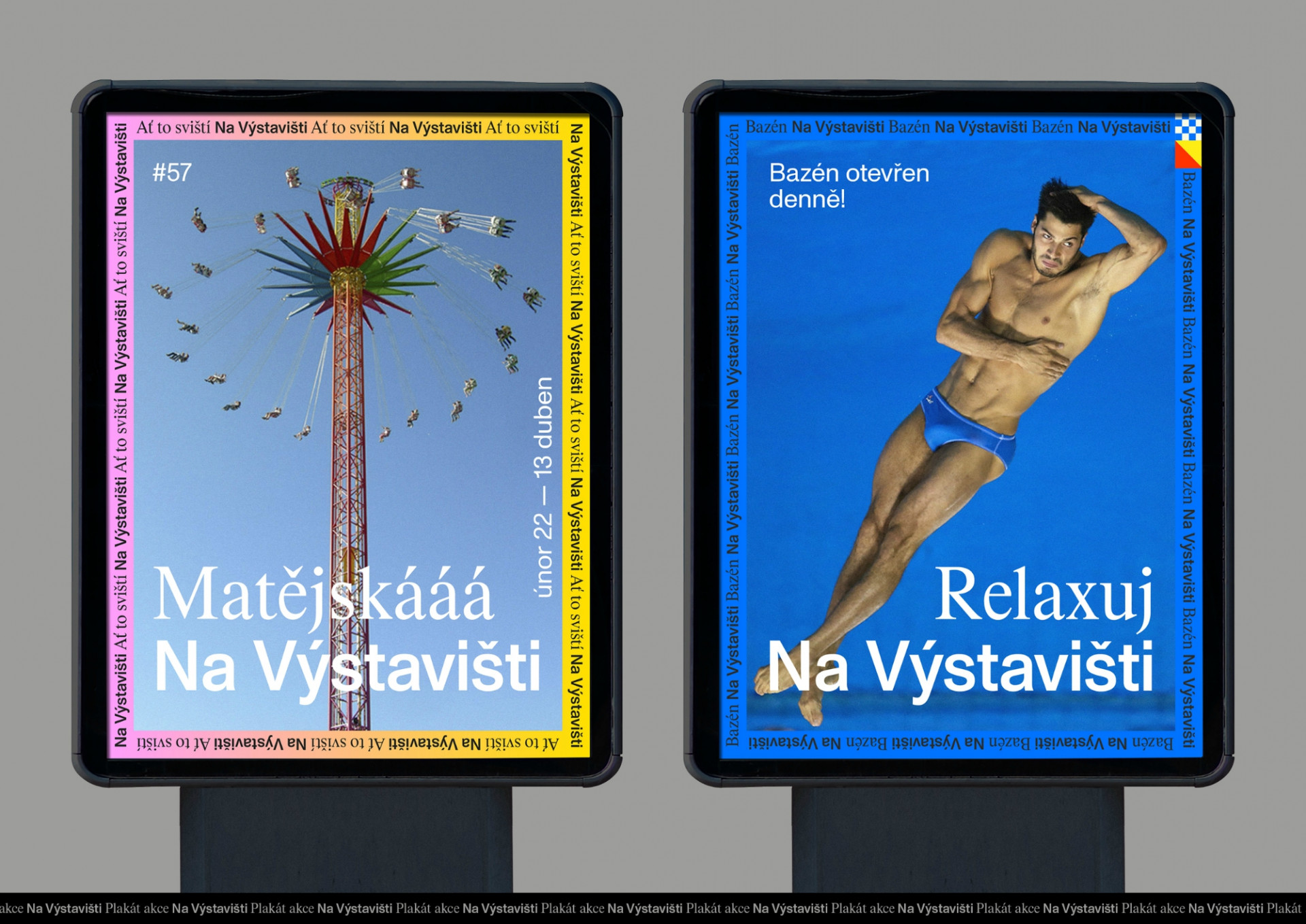 Nová vizuální identita areálu Výstaviště Praha, Tereza Hejmová / Štěpán Malovec / Martin Odehnal. Zdroj: CZECHDESIGN