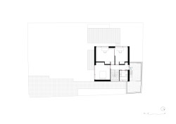 Půdorys 2.NP (Rodinný dům v Radotíně, Papundekl architekti)