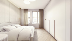 Interiéry bytů v rezidenci U Milosrdných od studia KarlinBlok