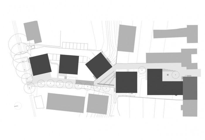 Corso Pod Lipami, situace, Ehl & Koumar Architekti