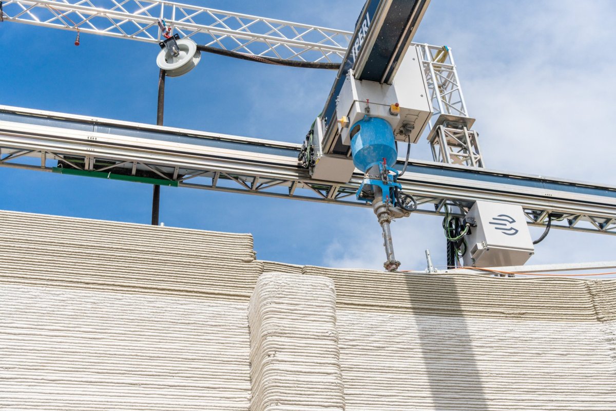 Speciální beton pro 3D tisk betonových staveb. Vyvinul ho výzkumný tým společnosti Heidelberg Materials