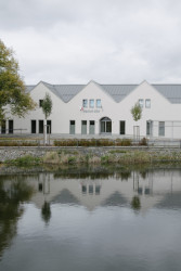 Budovu proto propojili s návsí. Přistupuje se k ní po vyvýšené piazzettě, před kterou stojí stoletá lípa. - Obecní dům v Dřísech, BY architects