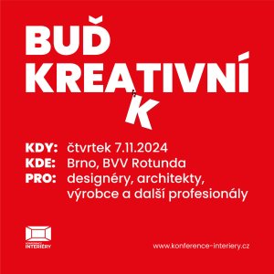 7. listopadu proběhne v sále Rotunda na BVV v Brně konference INTERIÉRY.