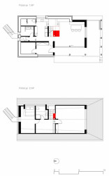 Ellement, Víkendový dům Velké Karlovice, půdorysy – foto