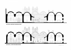 Tabanlioglu Architects, řez, výkres