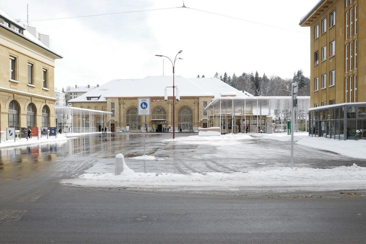 Autobudové nádraží  La Chaux-de-Fonds, frundgallina architectes fas sia, Foto