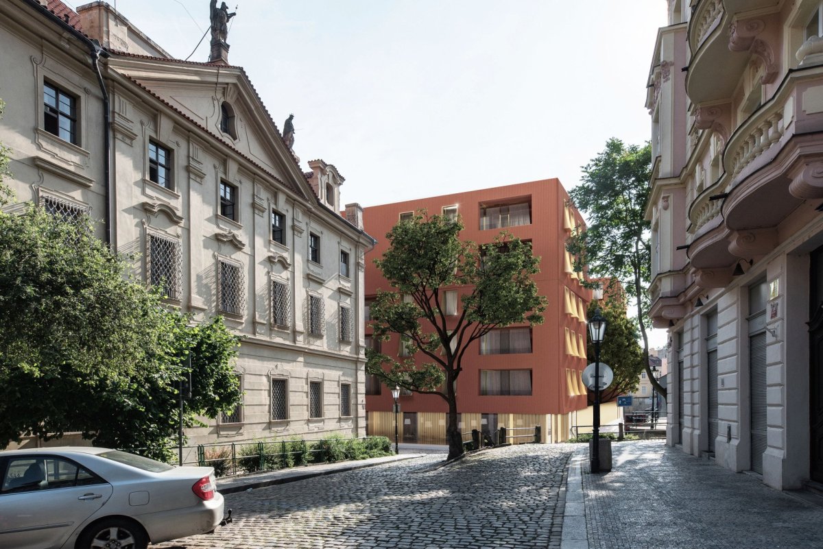 Rezidence U Milosrdných na Starém Městě v Praze od architektonické kanceláře Fránek Architects