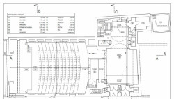 Spolek Zachraňme kino Varšava, KINOKAVÁRNA, Rekonstrukce foyer kina Varšava v Liberci - PŮDORYS STÁVAJÍCÍHO STAVU