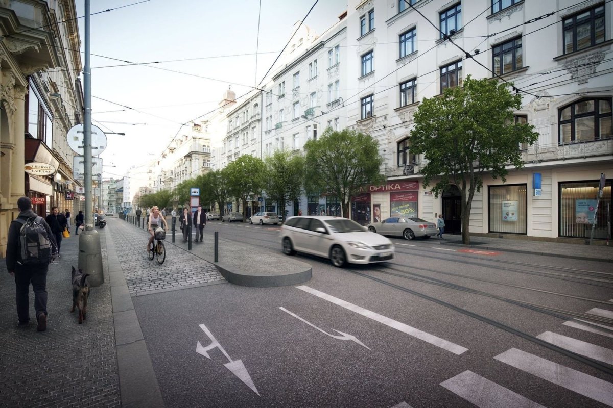 Koncepční studie budoucí podoby Letenského kříže, Strossmayerovo náměstí, návrh – foto