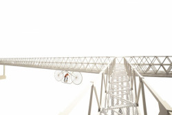 Odměna soutěže na lávku Holešovice-Karlín, pohled chodce, Petr Hájek architekti