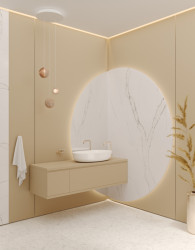 Přední výrobce tvrzeného kamene Technistone představuje novinky pro jaro 2023 se vzory inspirovanými mramorem: na obrázku dekor Calacatta Serchio