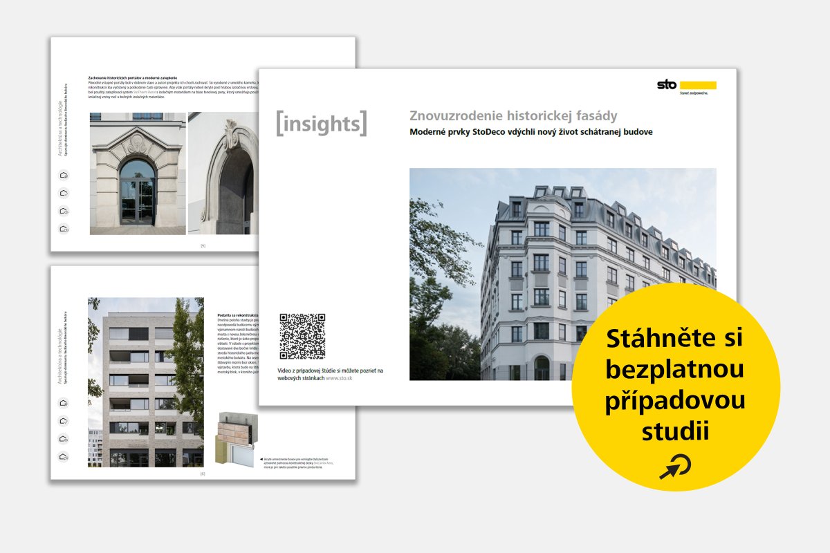 Objevte celý příběh propojení moderní a historické architektury v případové studii, kterou si můžete bezplatně stáhnout na www.sto.cz