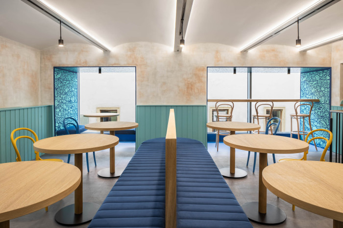 Interiér řemeslné pekárny William Thomas Artisan Bakery v Brně, Atel!er / Kateřina Horych