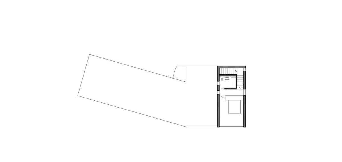 Dům pod hradem, půdorys 2NP, MODULORA