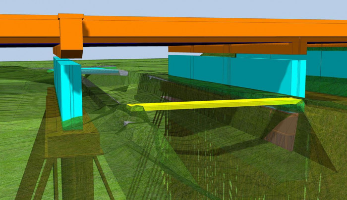 Železniční most v Bartoškově ulici, detail - foto