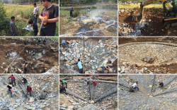 Landartový projekt Sinkhole Floor Drain od Hu Quanchun