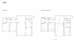 JRKVC, NHR / Rekonštrukcia bytu, půdorys – foto