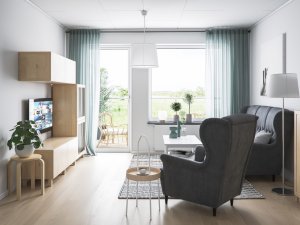 Modulární domy pro seniory a lidi trpící demencí, interiér, SilviaBo, zdroj : Dezeen