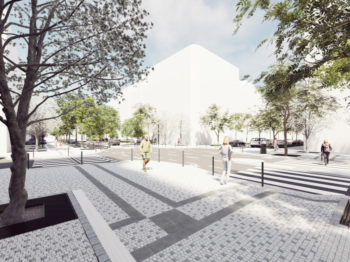 křižovatka s ulicí Jana Zajíce