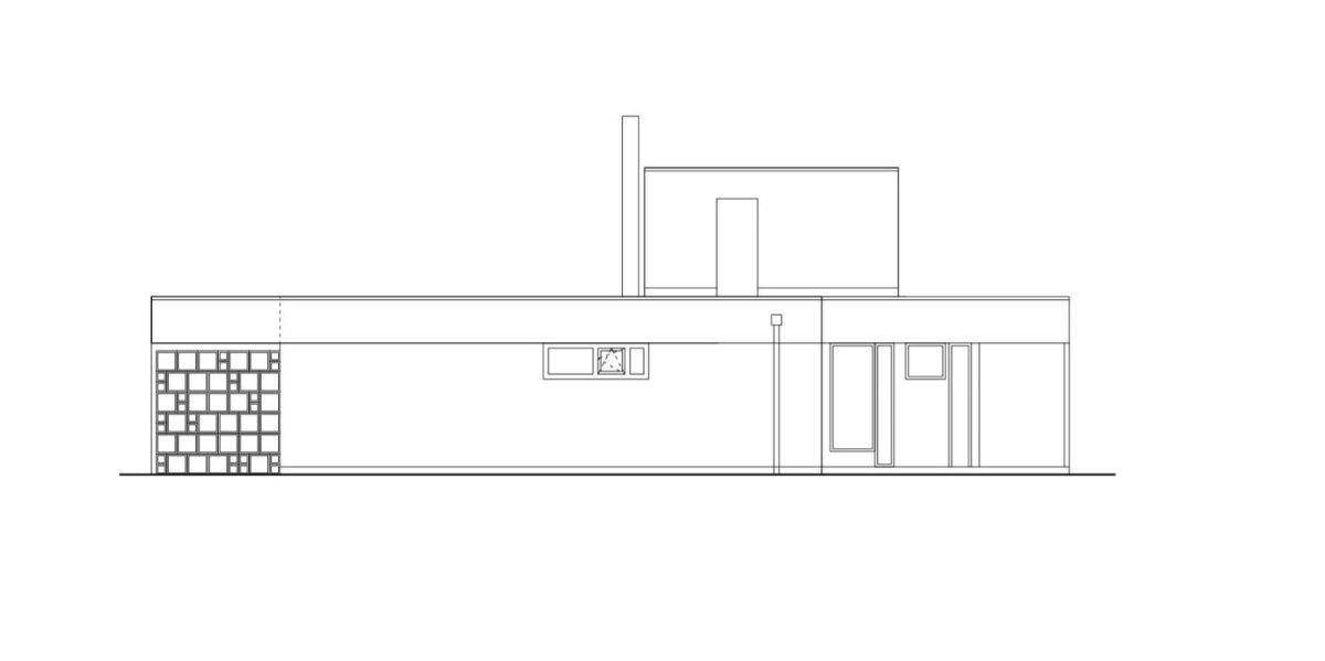 Dům se světlíkem, východní pohled, Atelier 11