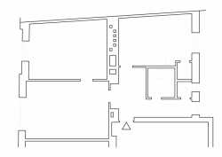 ECHOROST ARCHITEKTI, Byt Bulovka, půdorys, původní stav – foto