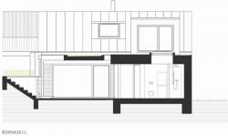 Rekonstrukce RD v bývalé dělnické kolonii, KAMKAB!NET / Radim Horák, Hana Horáková, řez C-C