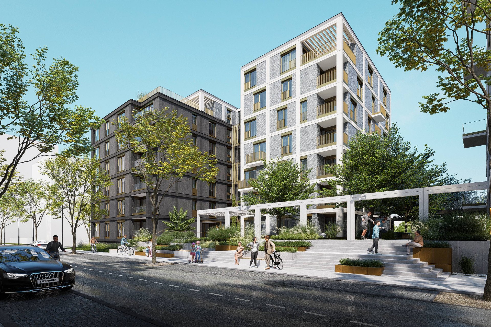 MS architekti chtěli do Nové Zbrojovky navrhnout domy, které budou příjemné pro své obyvatele, okolí a budou environmentálně šetrné