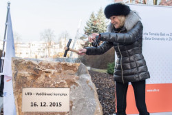 Pokládání základního kamene Vzdělávacího komplexu UTB ve Zlíně