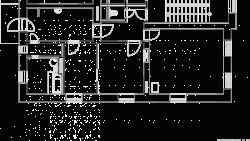 henkai architekti, byt pana doktora v Opavě, půdorys navrženého stavu M 1:50 - foto