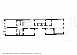 Obnova lázeňského domu Zlatý Beránek v Karlových Varech, půdorys 3np, IN-FORM-ARCHITEKTI