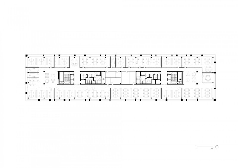 Nové sídlo finanční skupiny J&T, CMC architects / Vít Máslo, David Richard Chisholm, půdorys 4NP