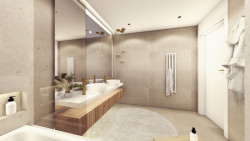 Interiéry bytů v rezidenci U Milosrdných od studia KarlinBlok